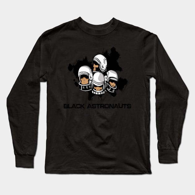 Official Black Astronauts Podcast Logo Long Sleeve T-Shirt by Black Astronauts Podcast Network Store